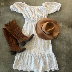 Betsey Johnson White Eyelet Dress